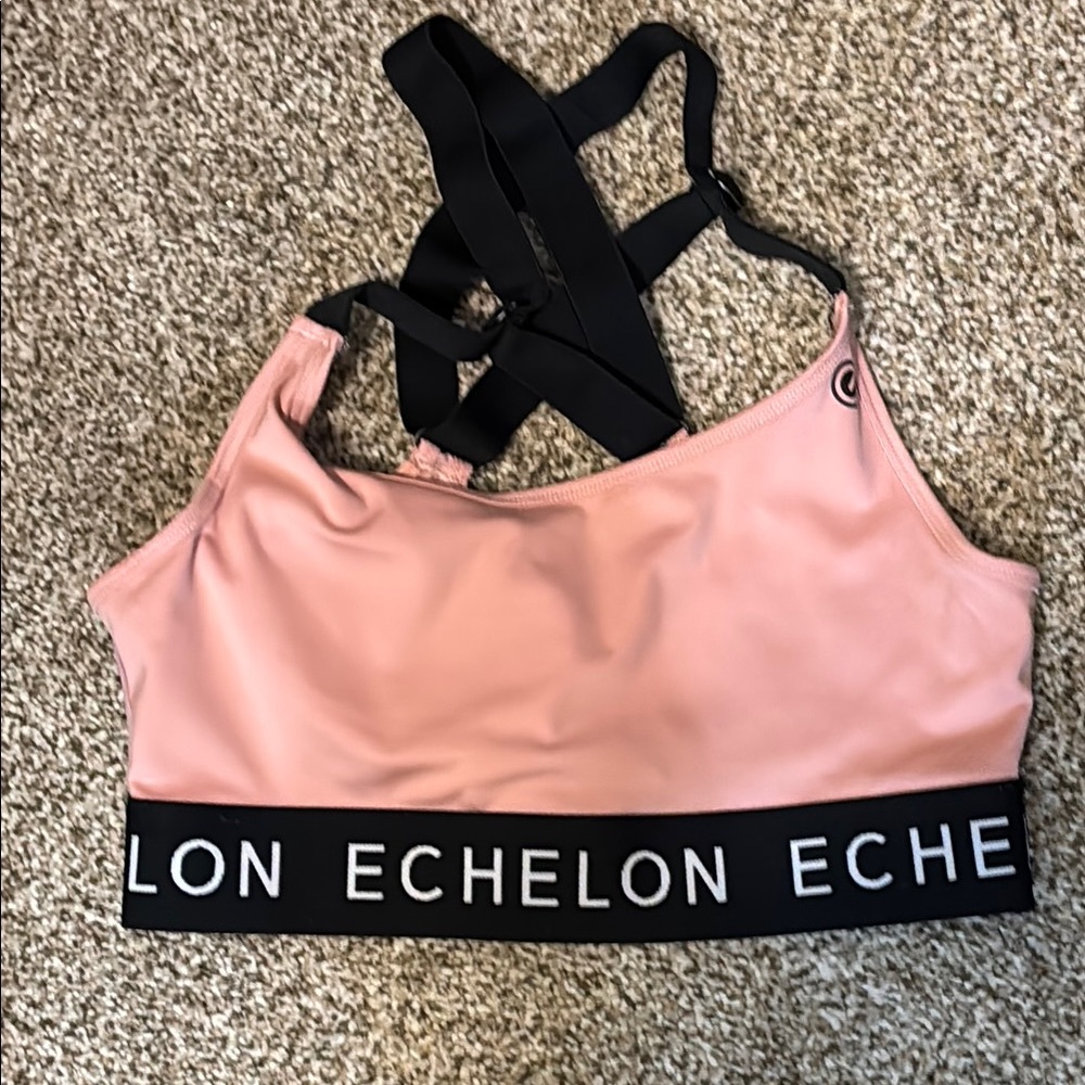Echelon Pink Sports Bra 2XL EUC